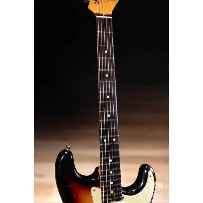 Shabat Lynx HSS 1-Piece Swamp Ash w/ Plain Maple Neck & RW – 3-Tone Sunburst