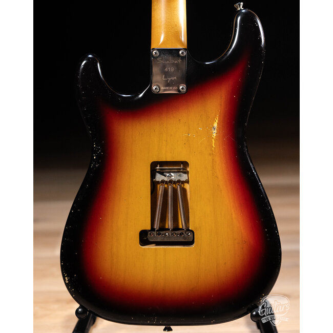 Shabat Lynx HSS 1-Piece Swamp Ash S-Style w/ Stainless Frets – 3-Tone Sunburst