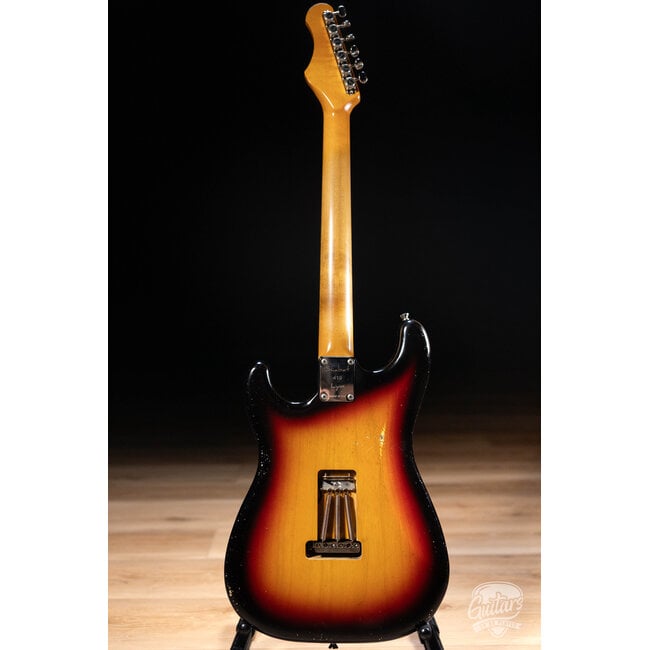 Shabat Lynx HSS 1-Piece Swamp Ash w/ Plain Maple Neck & RW – 3-Tone Sunburst