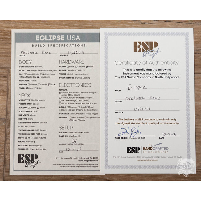 ESP USA ECLIPSE GH PSYFLM SD3