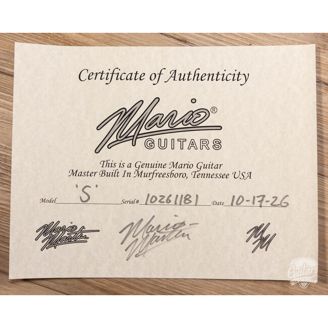 Mario Martin Guitars Swamp Ash Hardtail S-Style  – Aged Mary Kay