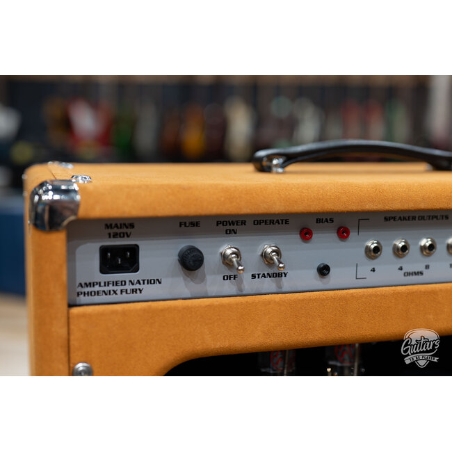 Amplified Nation Phoenix Fury 50W Head – Golden Brown Suede