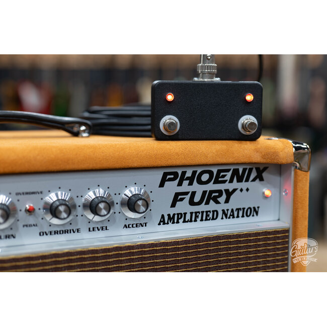 Amplified Nation Phoenix Fury 50W Head & 112 Cab – Golden Brown Suede