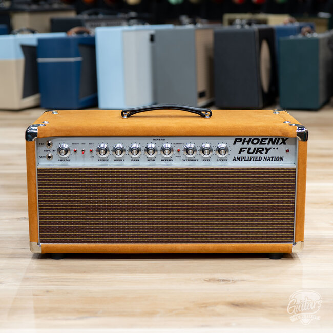 Amplified Nation Phoenix Fury 50W Head – Golden Brown Suede