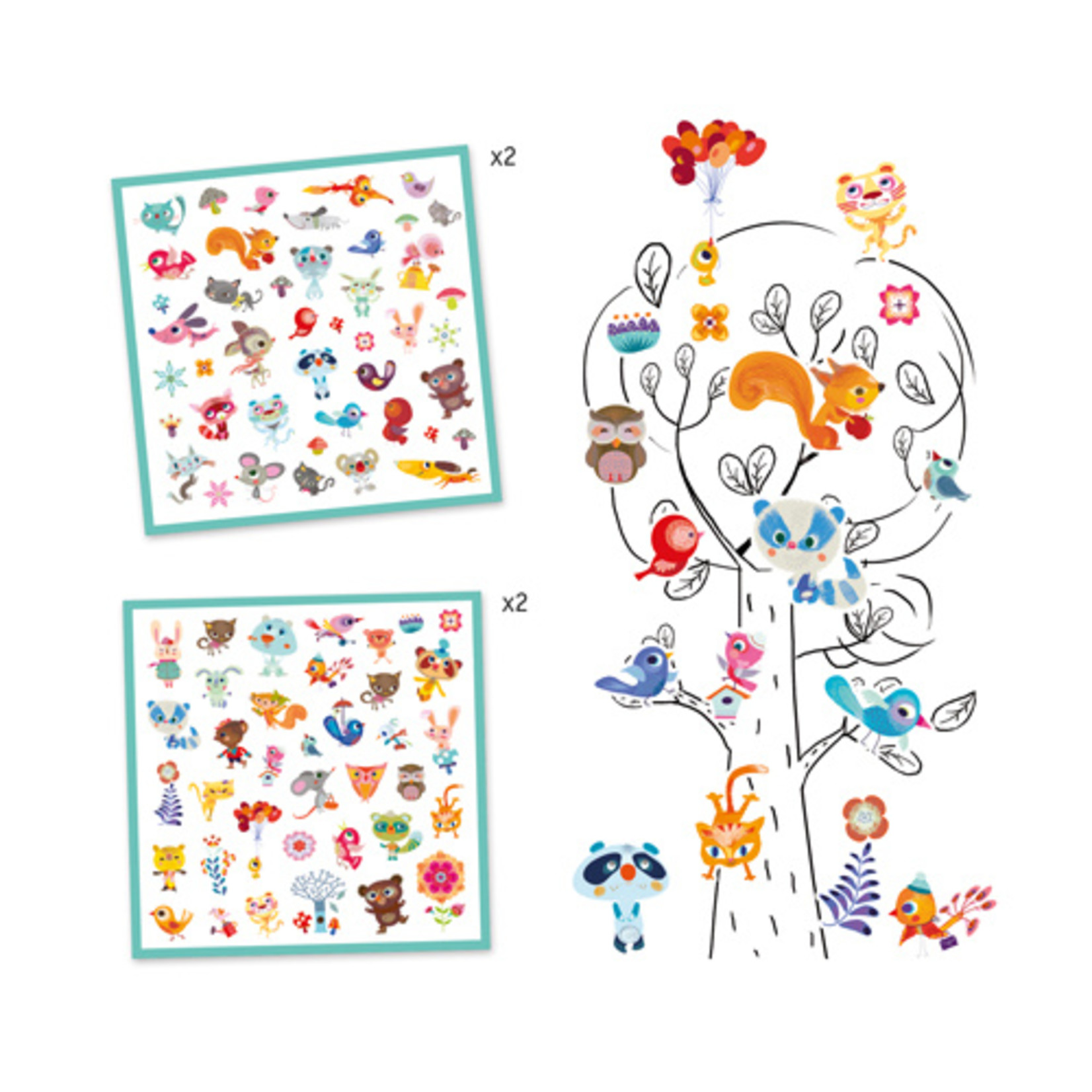 Djeco Autocollants - Petits amis