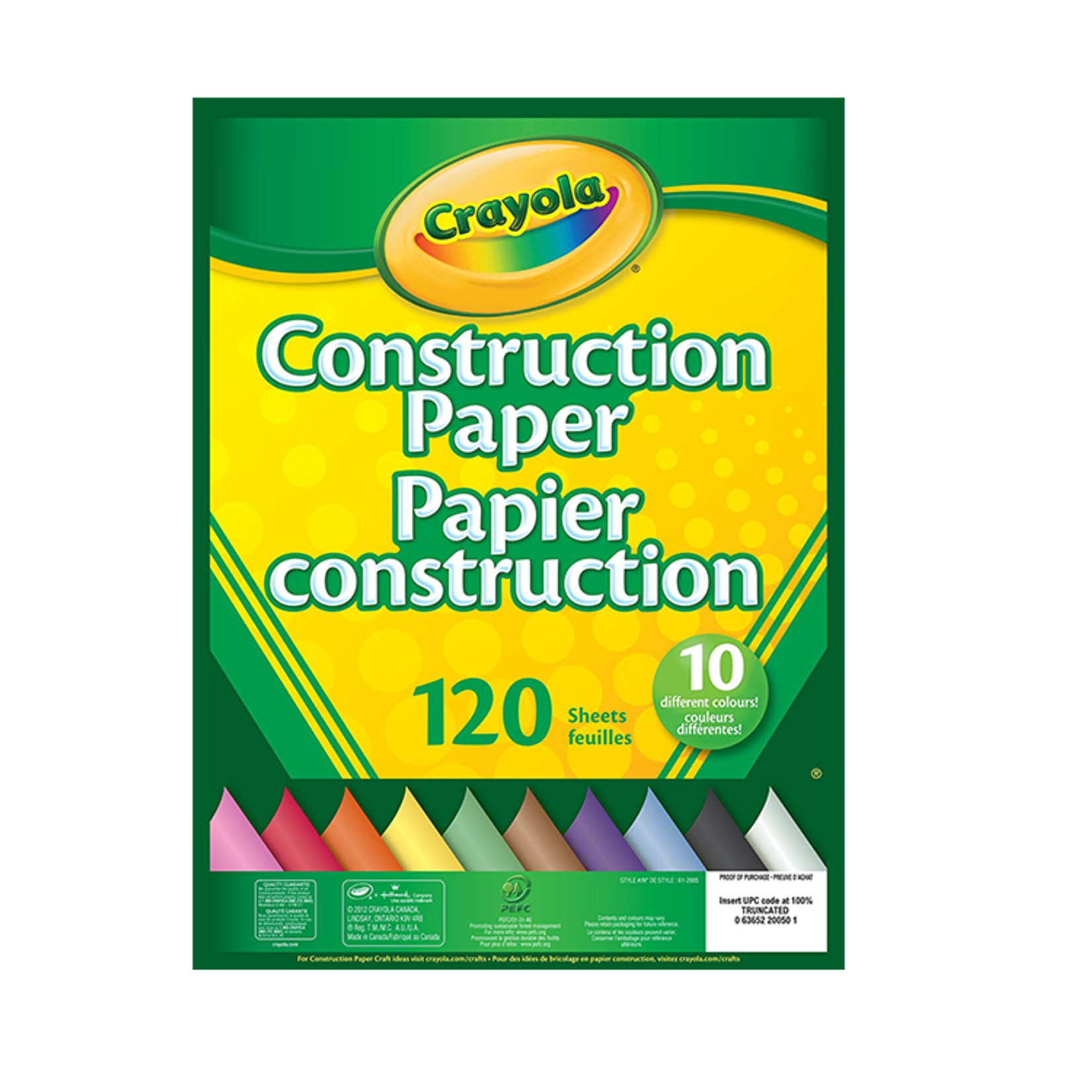 Crayola Bloc de Papier Construction - 120 Feuilles