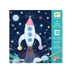 Djeco Cartes à gratter - Mission cosmique