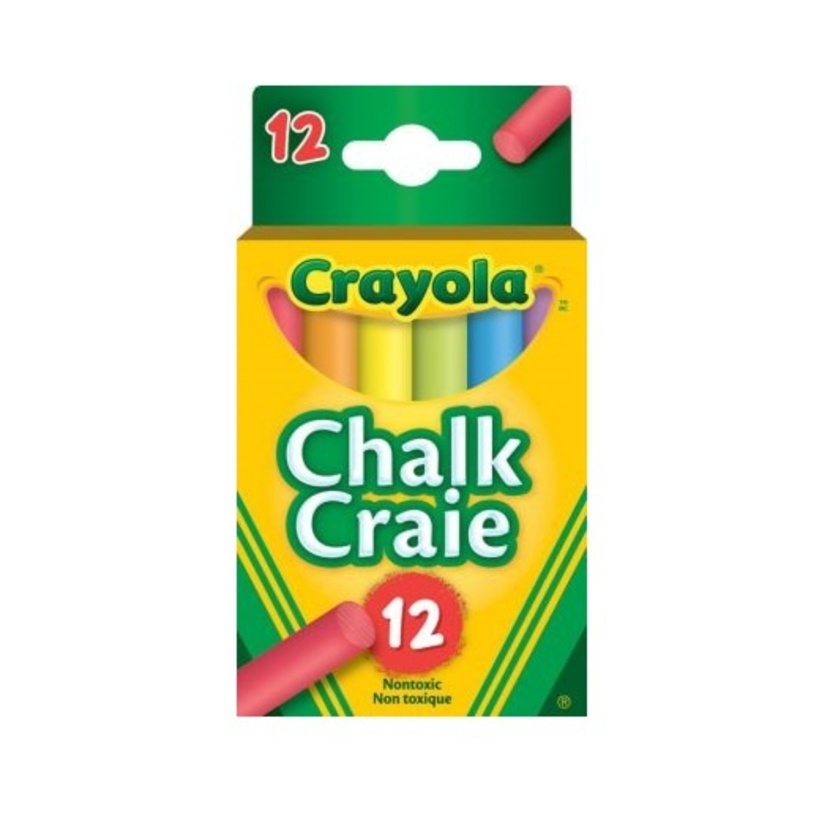 Crayola Craies de couleurs non toxiques (Multilingue)