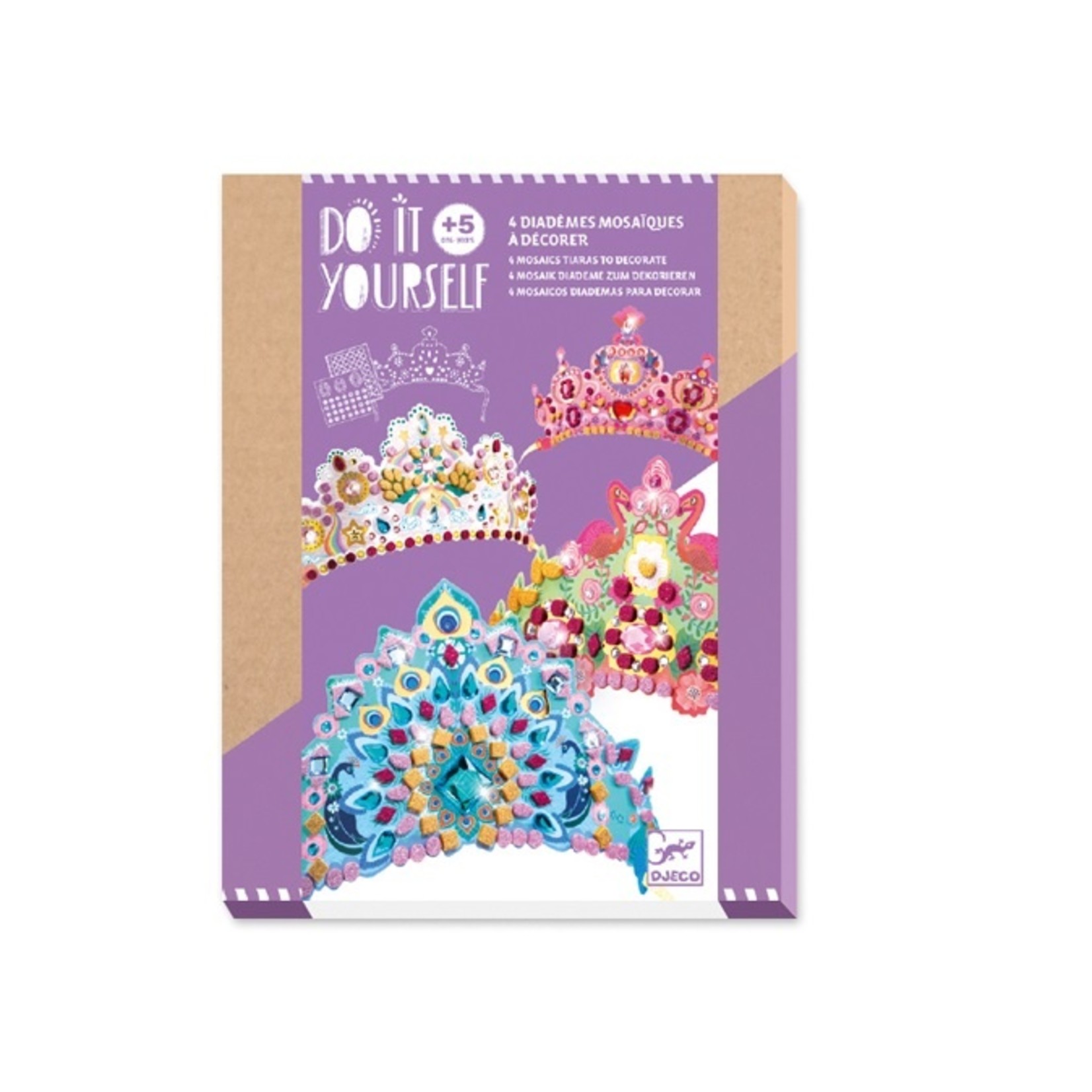 Djeco DIY - Diadèmes mosaiques - Comme une princesse