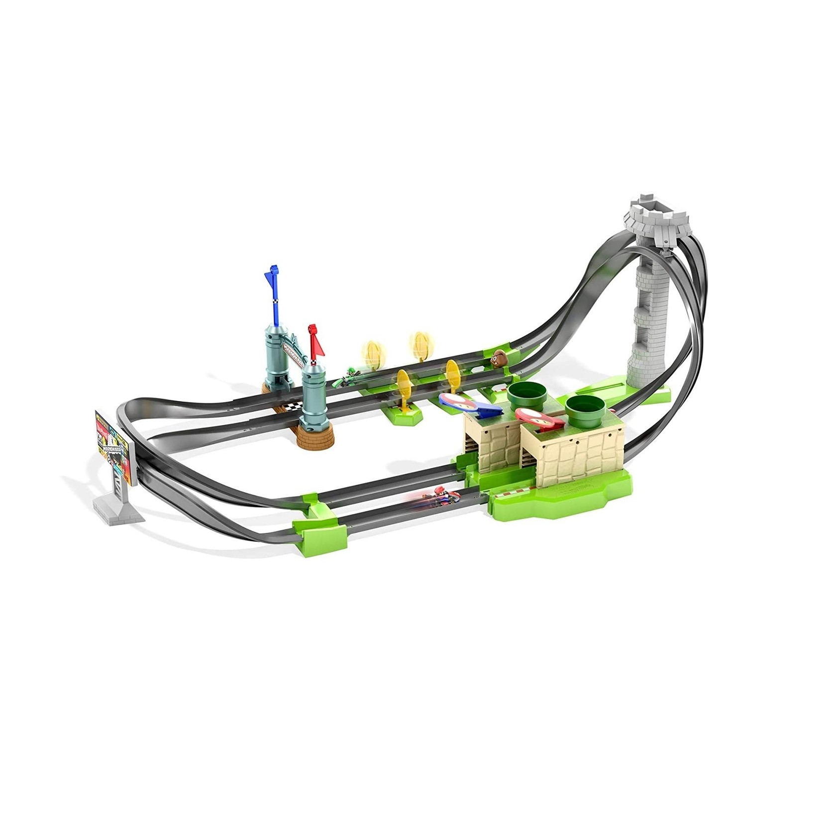 Mattel Games Hot Wheels - Mario Kart Circuit Lite Track Set  ( Ramassage en magasin seulement )