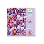Djeco Perles en bois - Papillons (Multilingue)