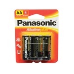 Panasonic Piles alkaline plus power AA - Panasonic - 4 Unités