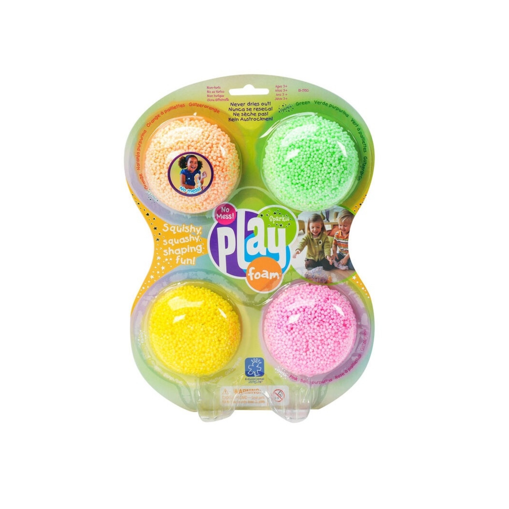 Educational Insights Playfoam - Ensemble de 4 sparkle (Multilingue)
