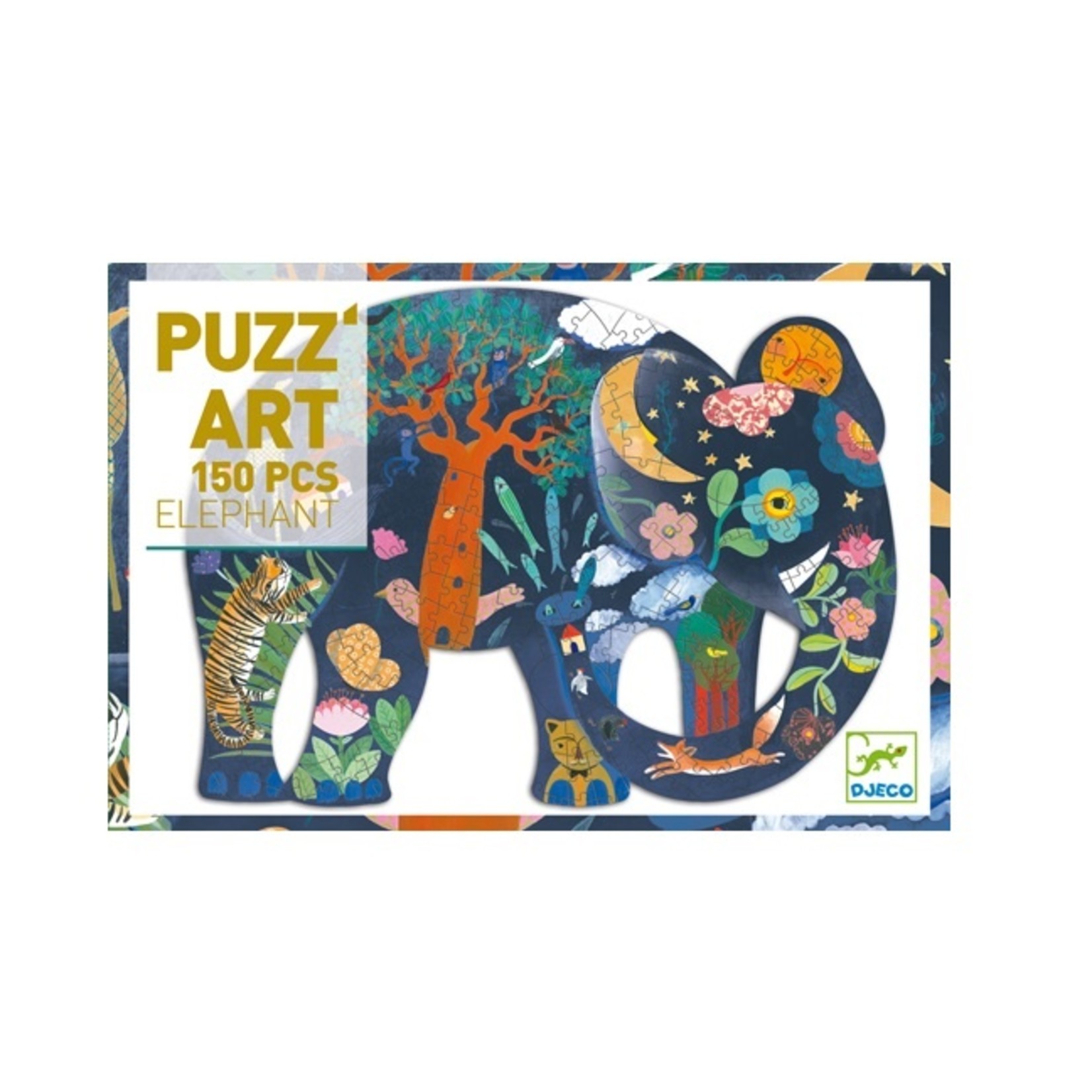 Djeco PZ150 - Puzz'art - Éléphant
