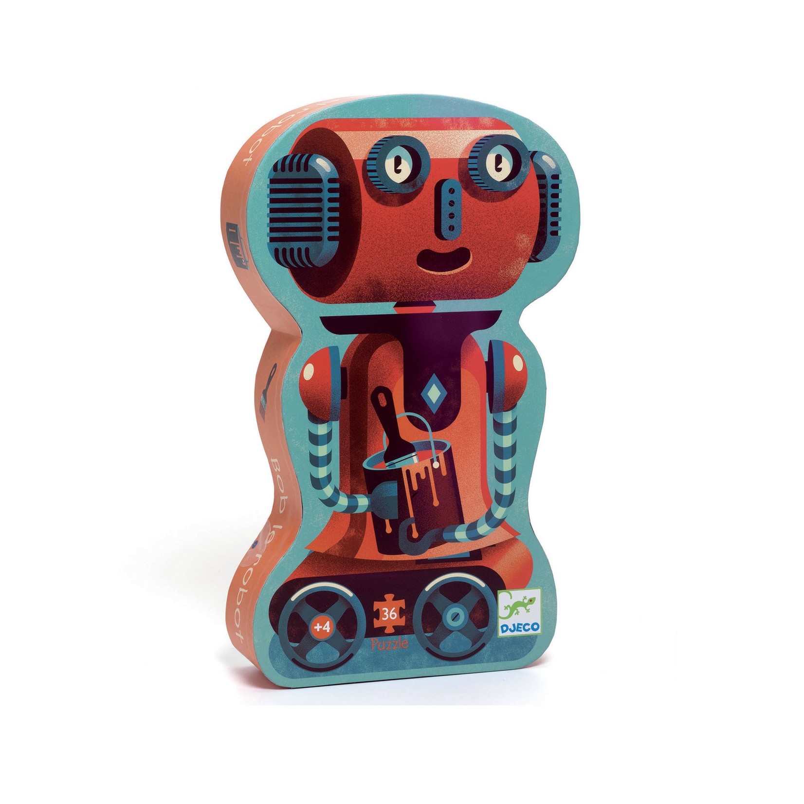 Djeco PZ36 - Puzzle silhouette - Bob le robot
