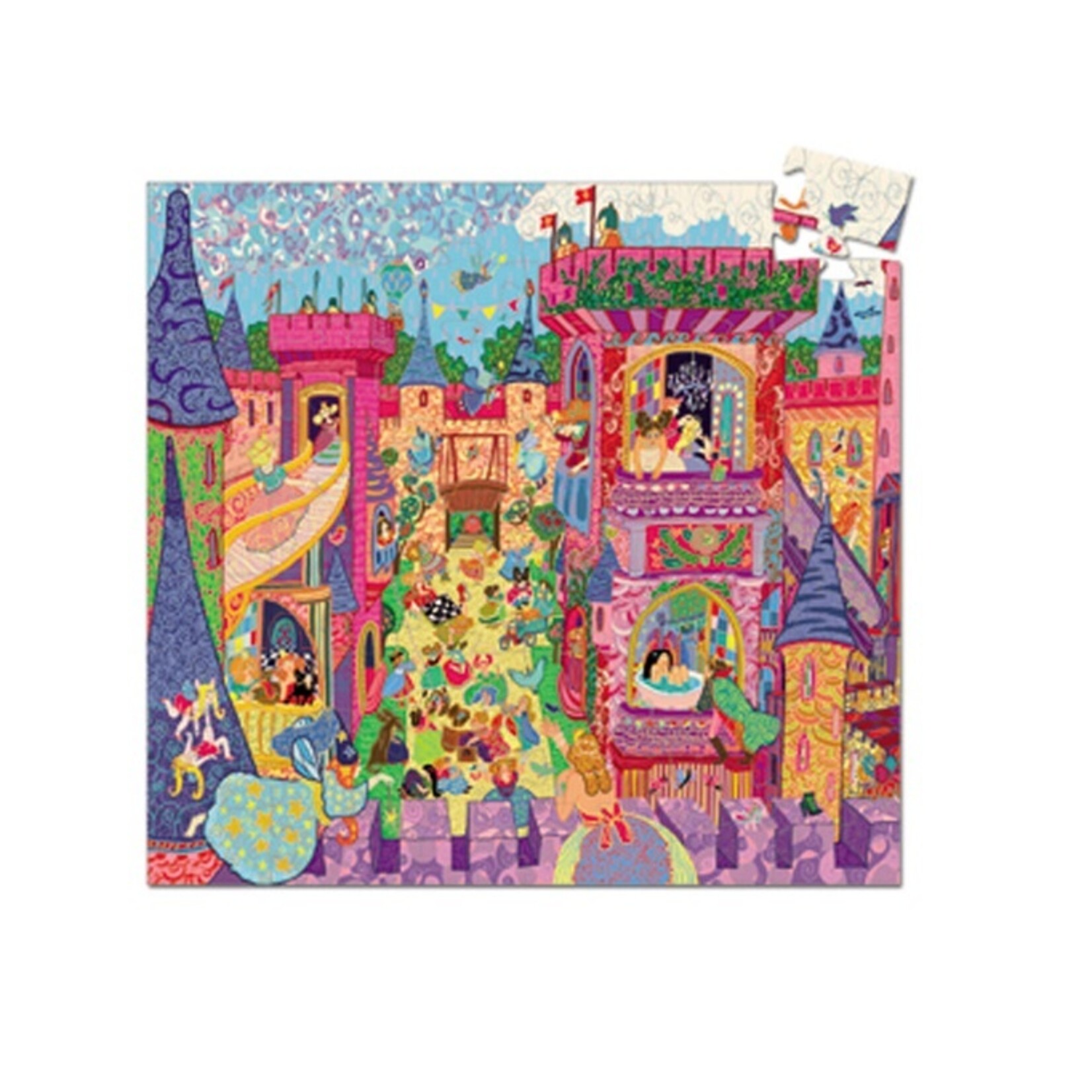 Djeco PZ54 - Puzzle silhouette - Château féérique