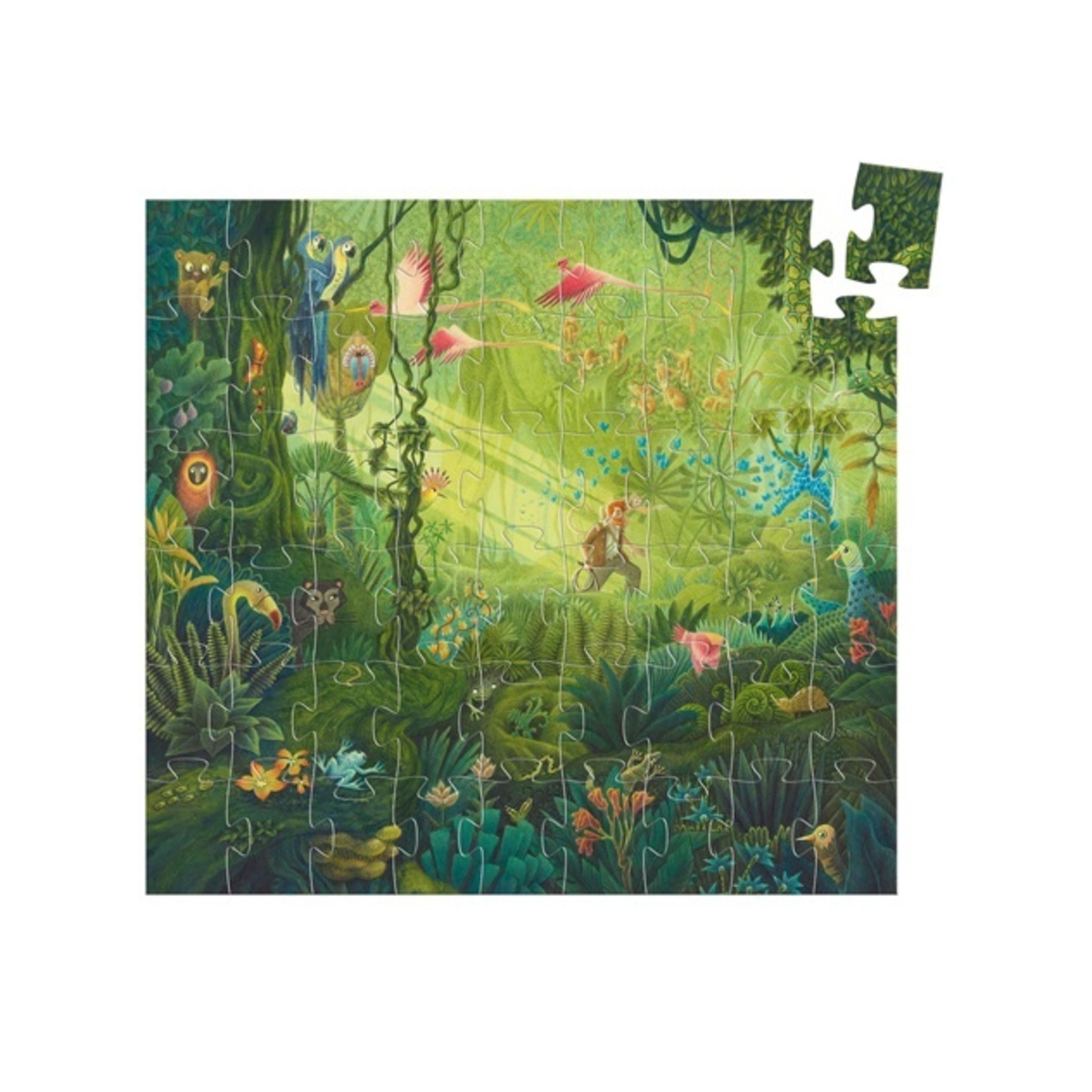 Djeco PZ54 - Puzzle silhouette - Dans la jungle