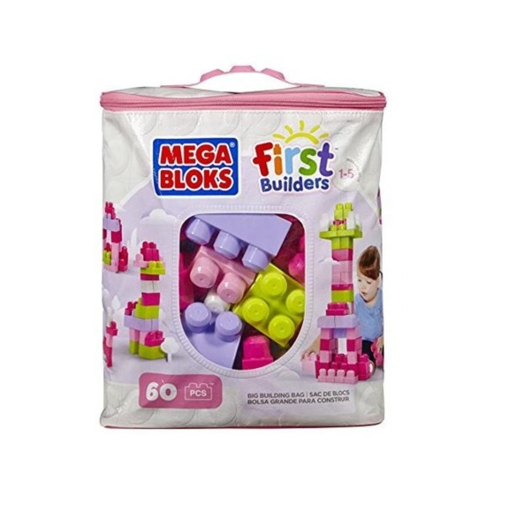 Fisher Price Mega Bloks - rose - 60 pcs