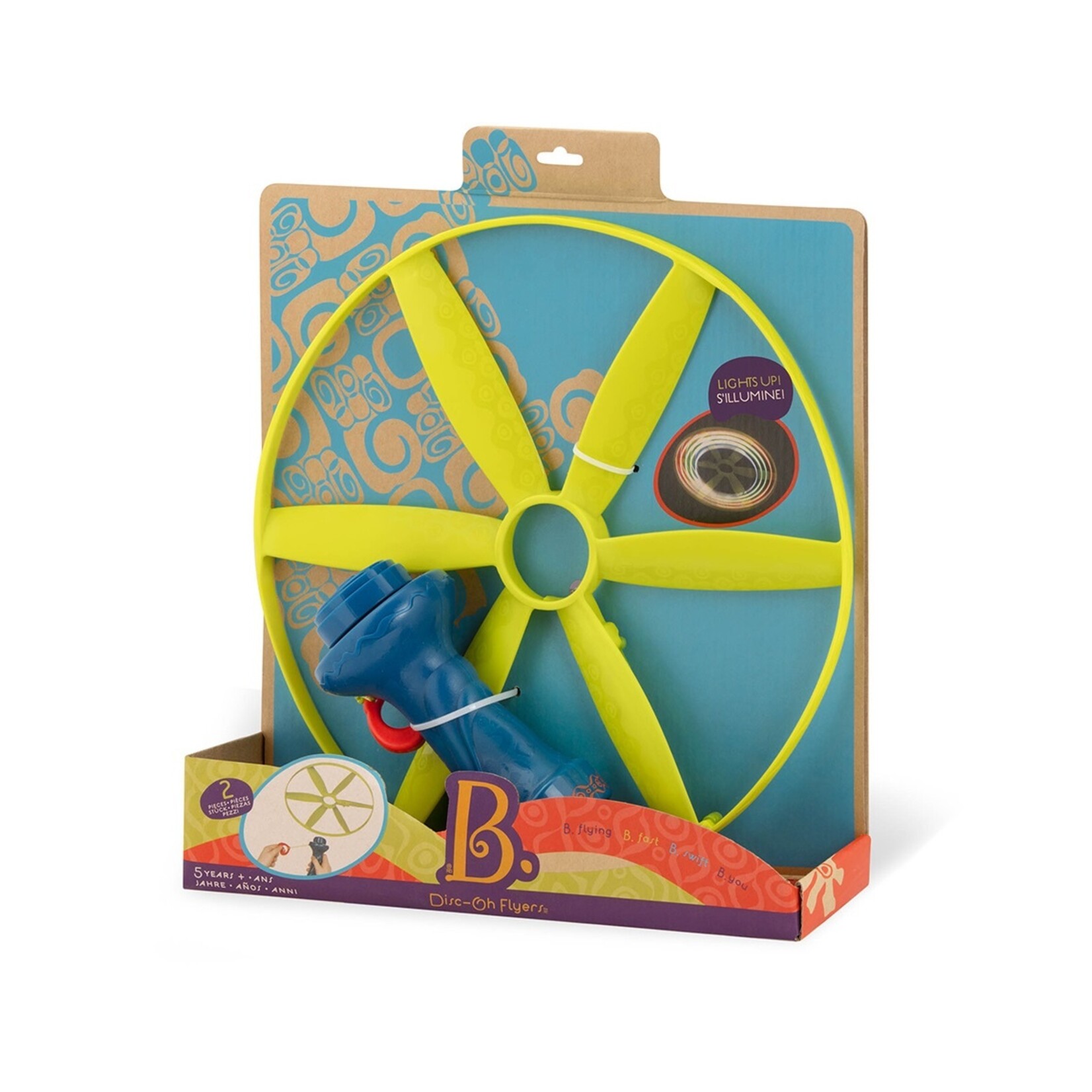 B.Baby B.Active - Skyrocopter Disc-Oh Flyers Lumineux
