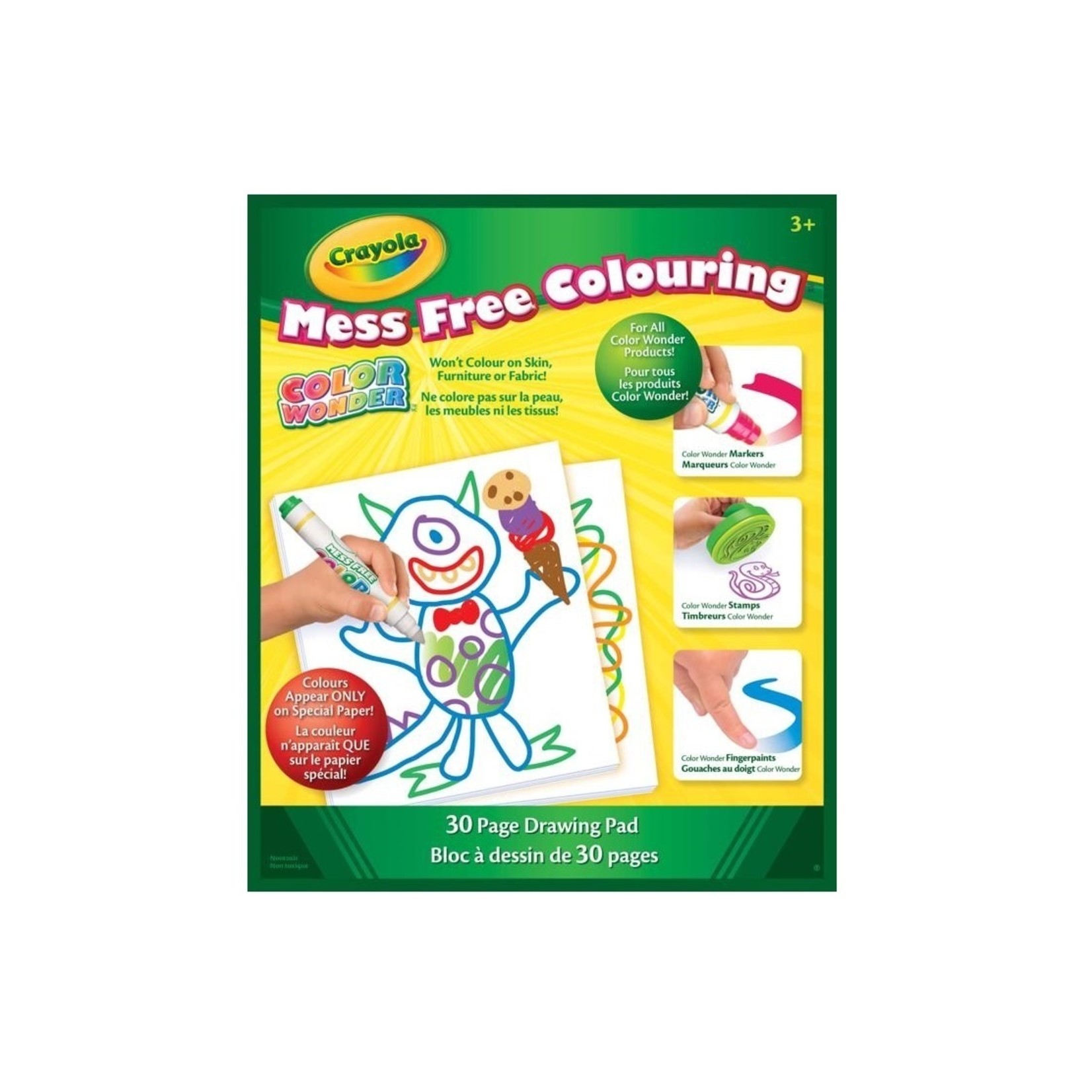 Crayola Color Wonder - Bloc à dessin de 30 pages