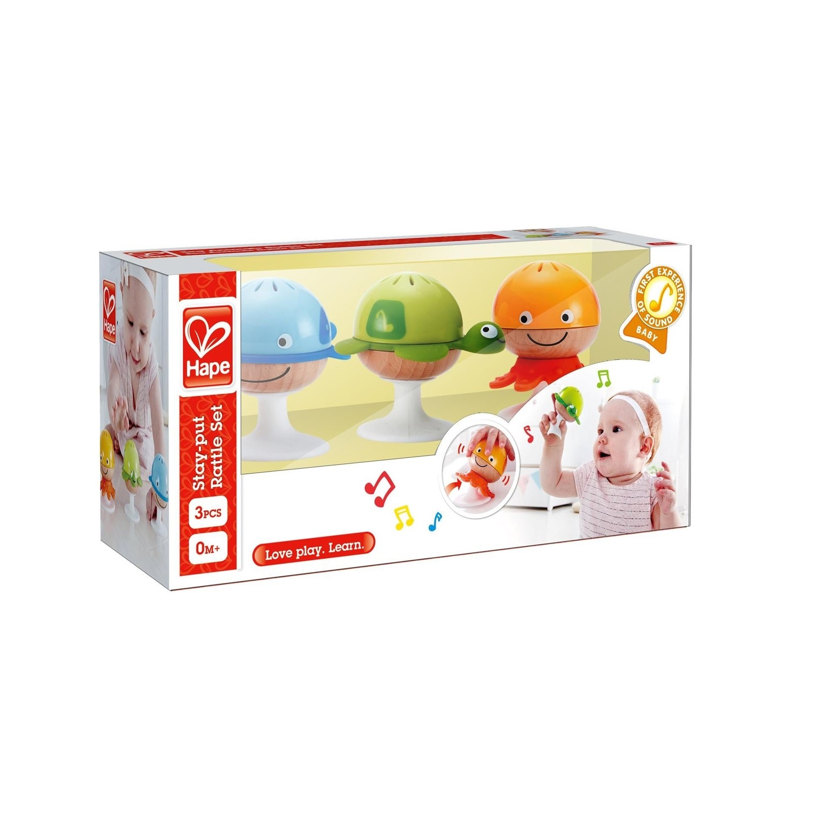 Hape Stay Put Rattle Set