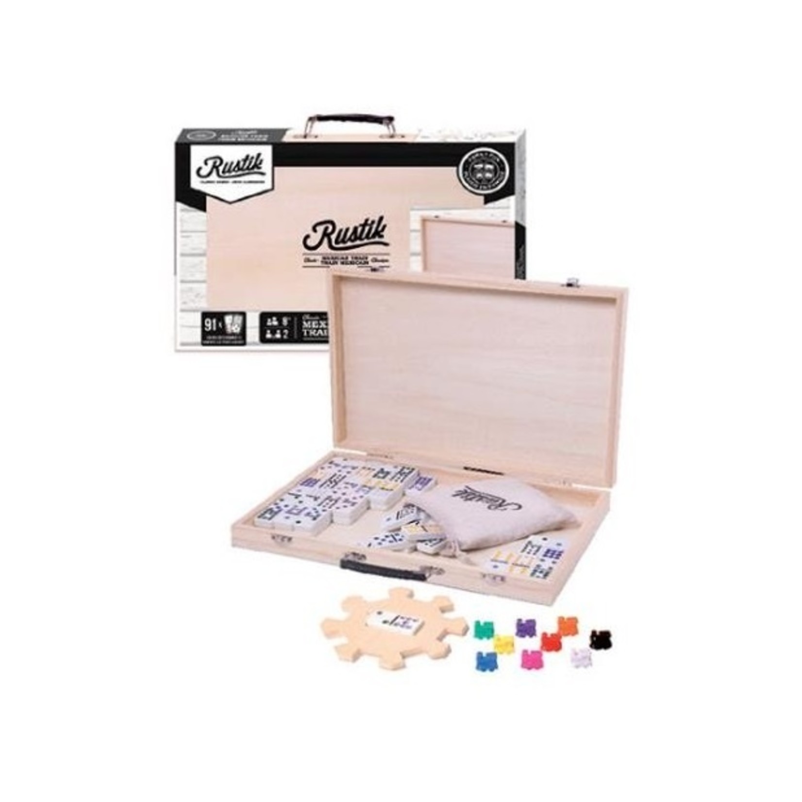 Rustik Train mexicain - Valise en bois