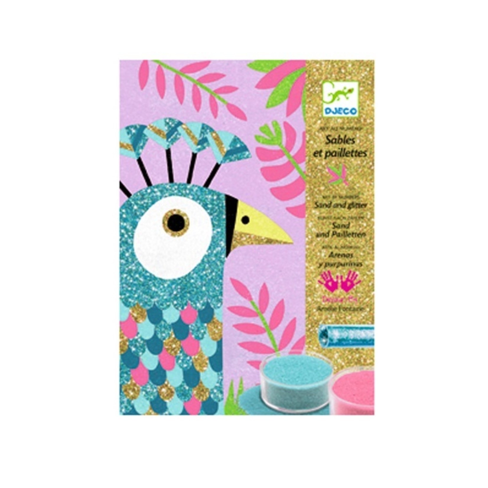 Djeco Sables colorés - Eblouissants oiseaux