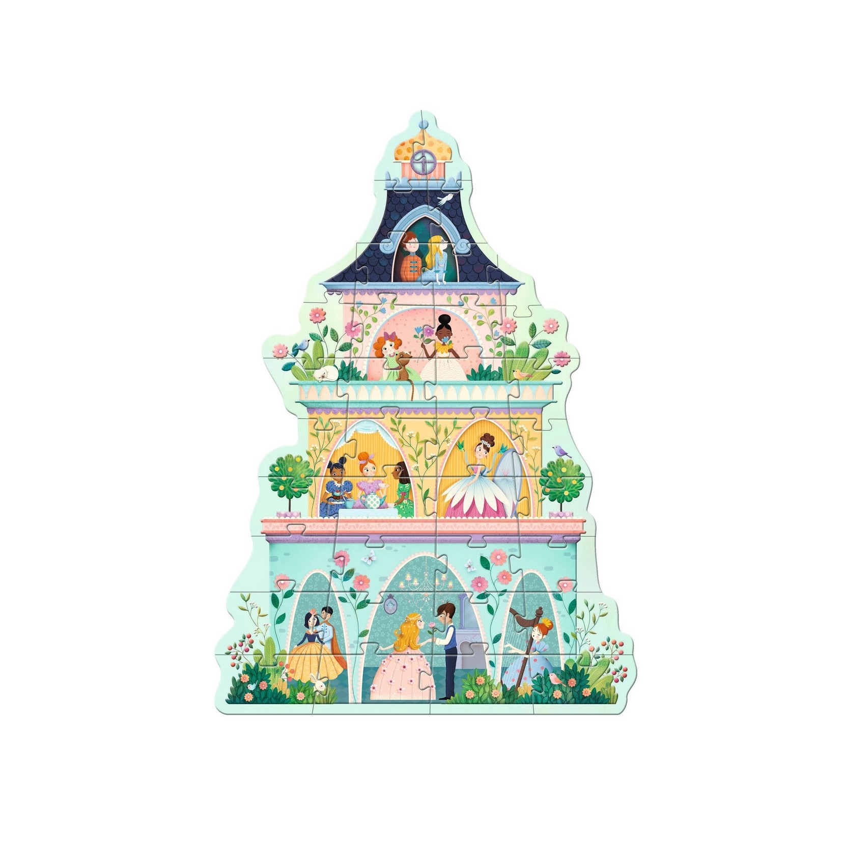 Djeco PZ36 - Puzzle géant - La tour de la princesse