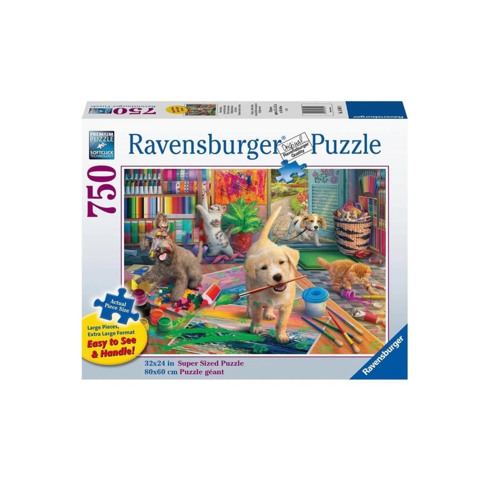 Ravensburger PZ750 - Les petits chiots créatifs