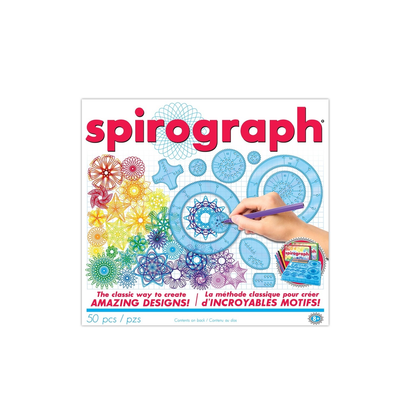Hasbro Spirograph - Ensemble de Motifs 50 pcs (Multilingue)