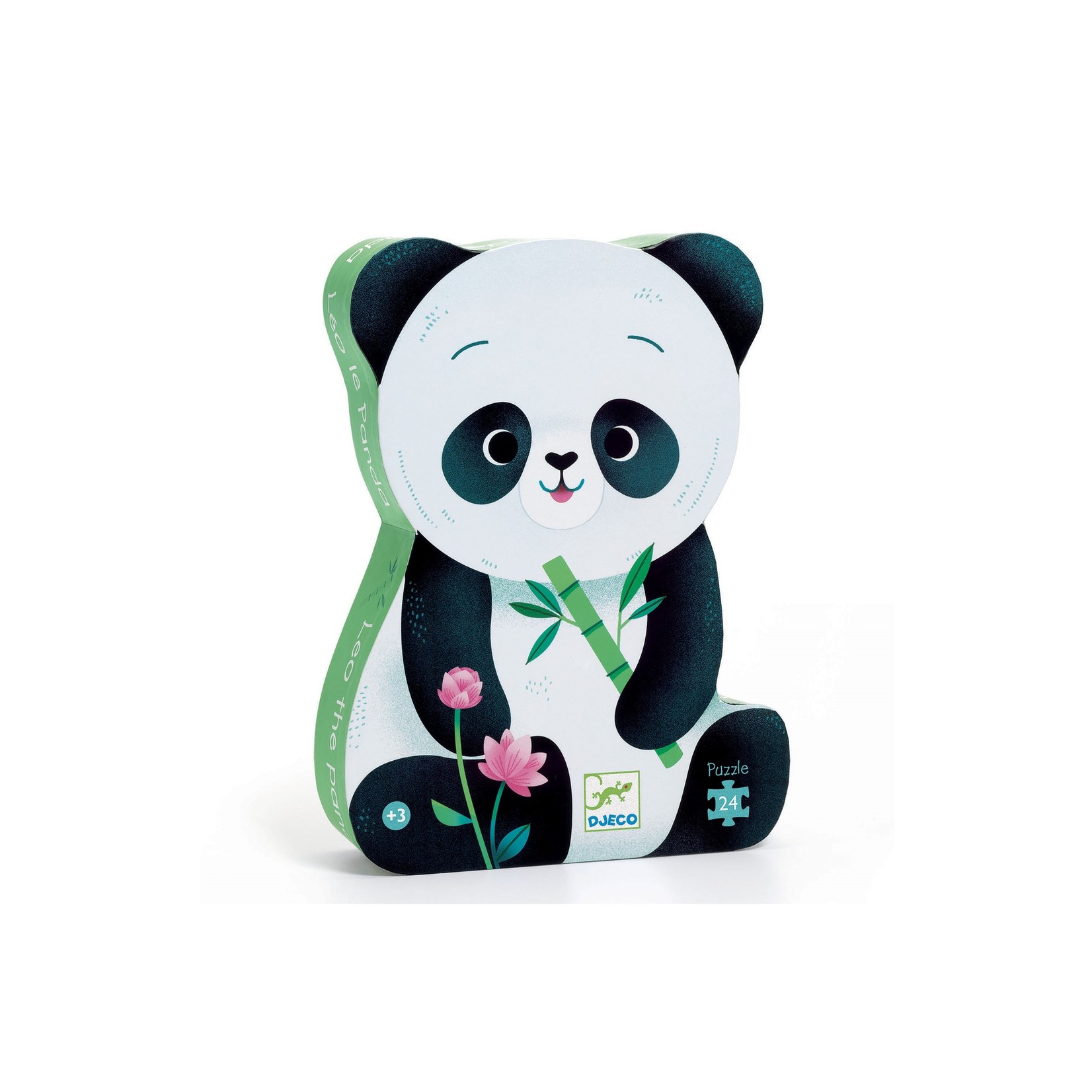 Djeco PZ24 - Puzzle silhouette - Léo le panda