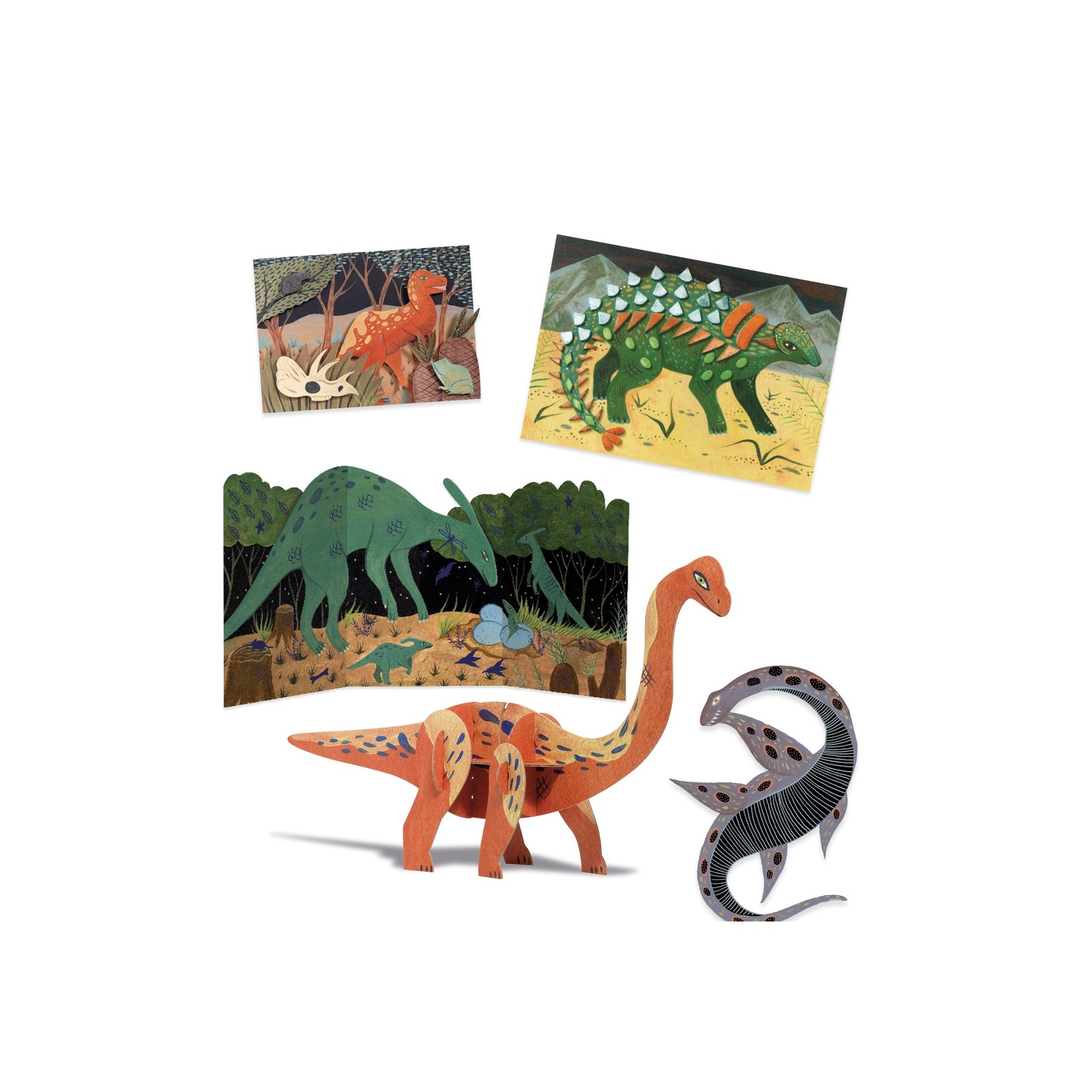 Djeco Coffret multi-activités - Le monde des dinosaures