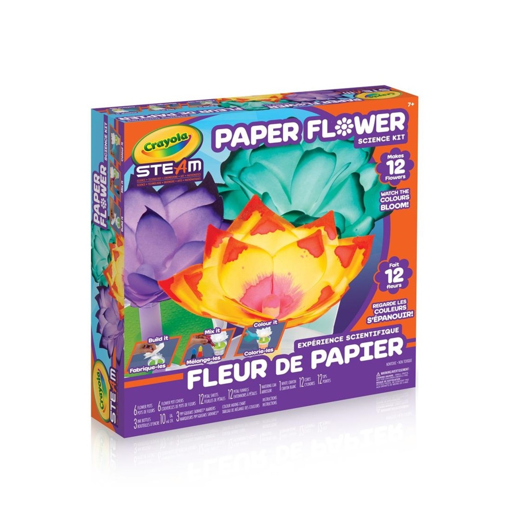 Expérience scientifique Fleur de papier - L'armoire à Jeux Inc.