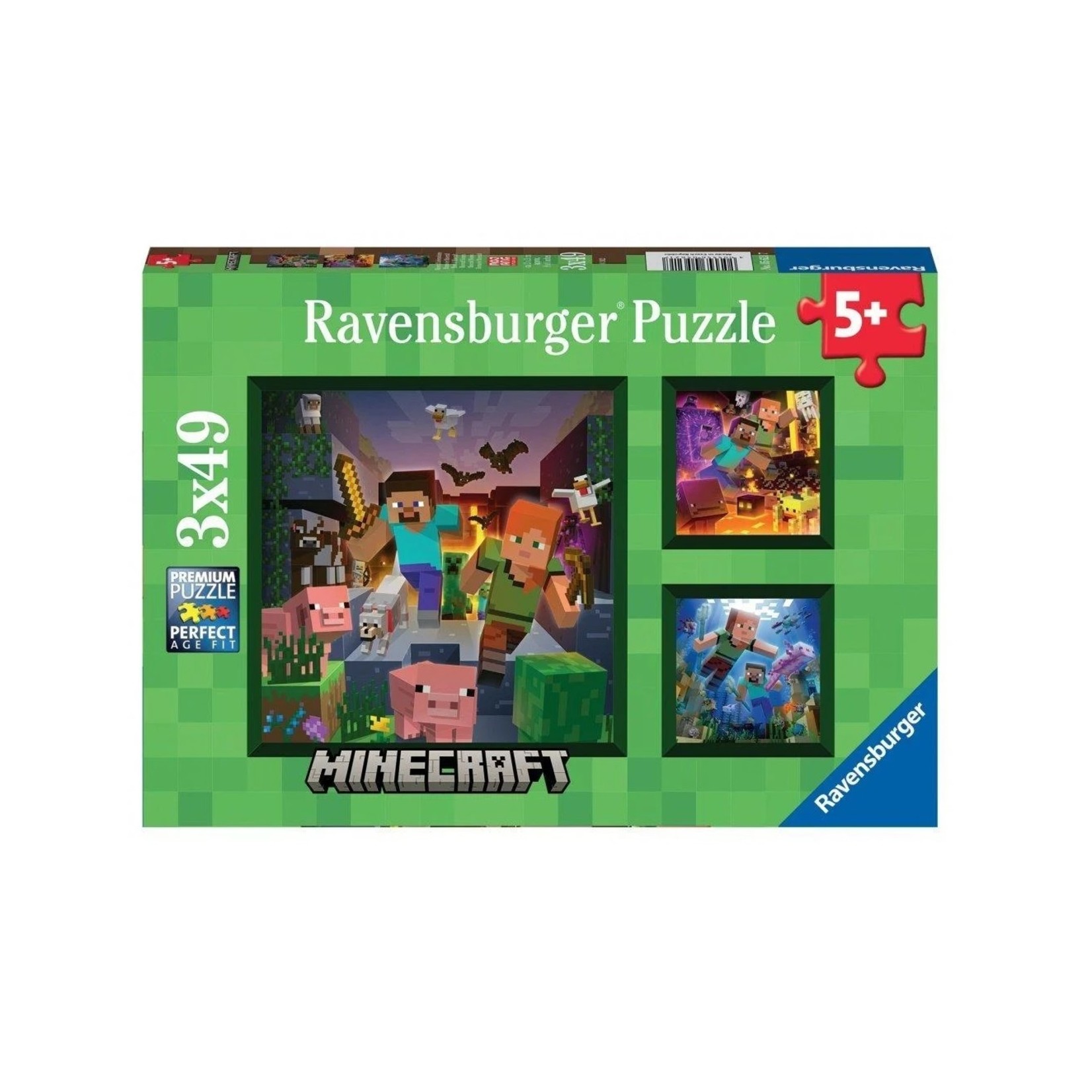 Ravensburger PZ3X49 - Minecraft - Biomes de Minecraft