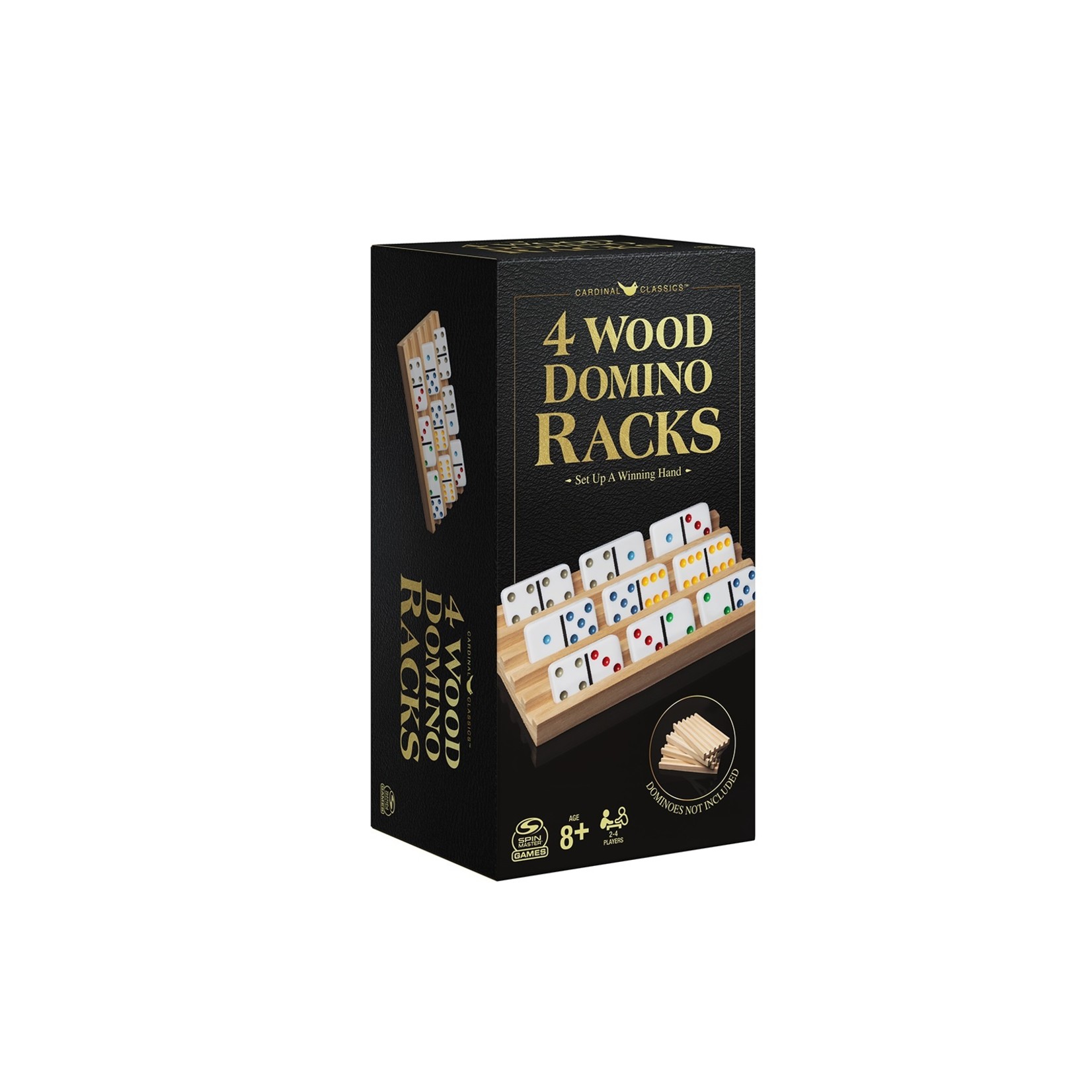Spin Master Support en bois pour domino 4 pièces (Refresh) Multilingue)