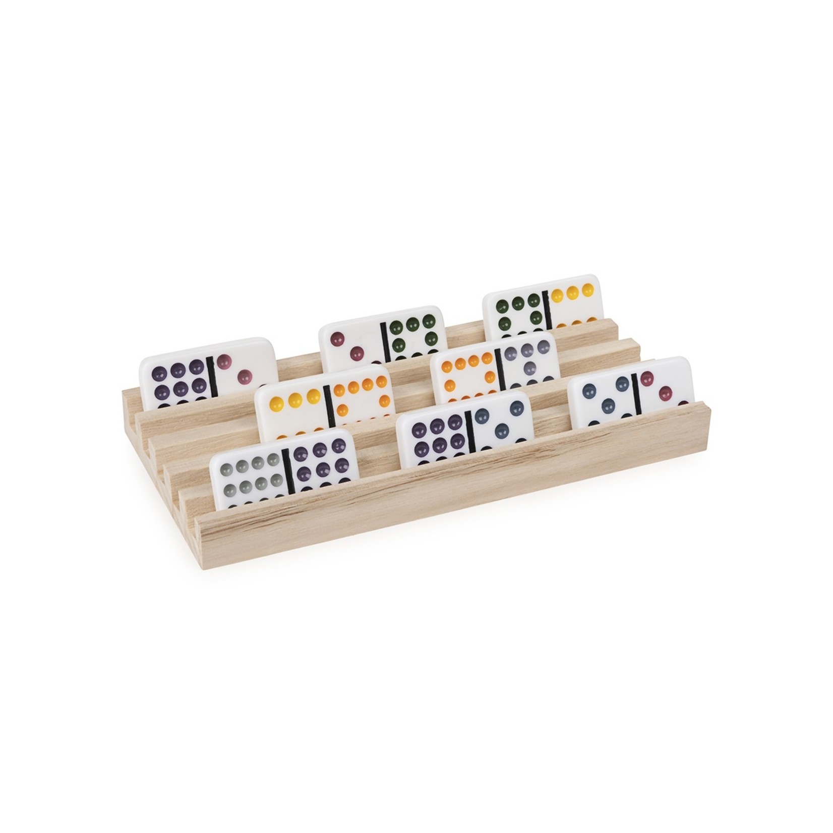 Spin Master Support en bois pour domino 4 pièces (Refresh) Multilingue)