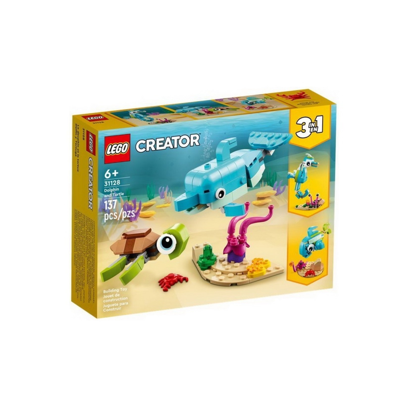 Lego Lego  - 31128 - Creator Creatures - Dauphin et tortue