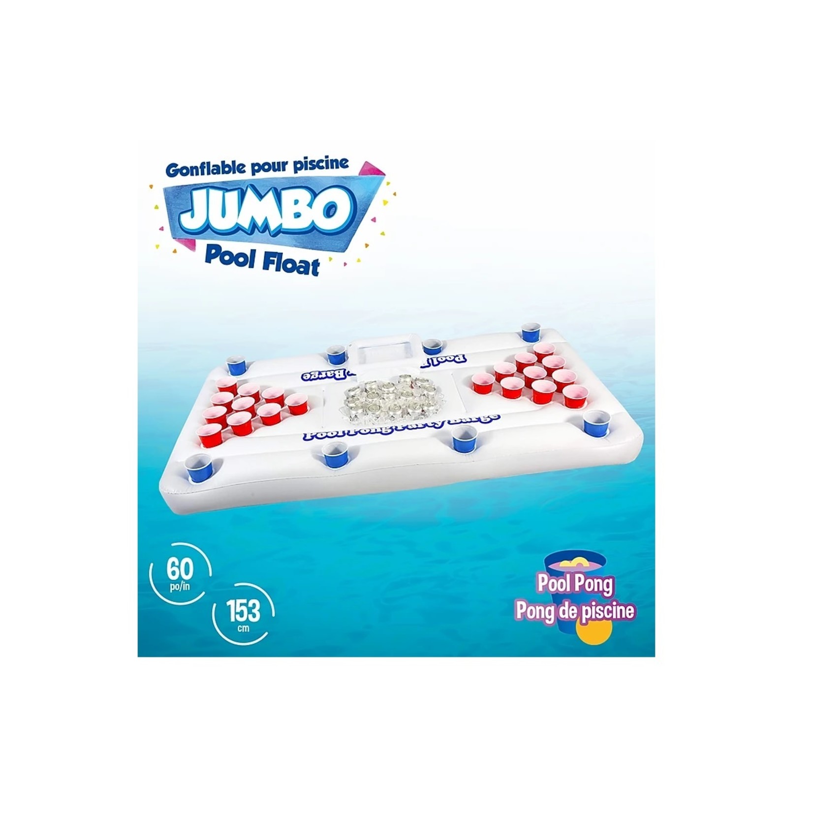 Ricochet Beer pong de piscine jumbo (Ramassage seulement)  (Vente Finale)