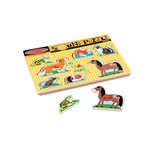 Melissa & Doug Puzzle en bois avec  sons - Animaux familiers