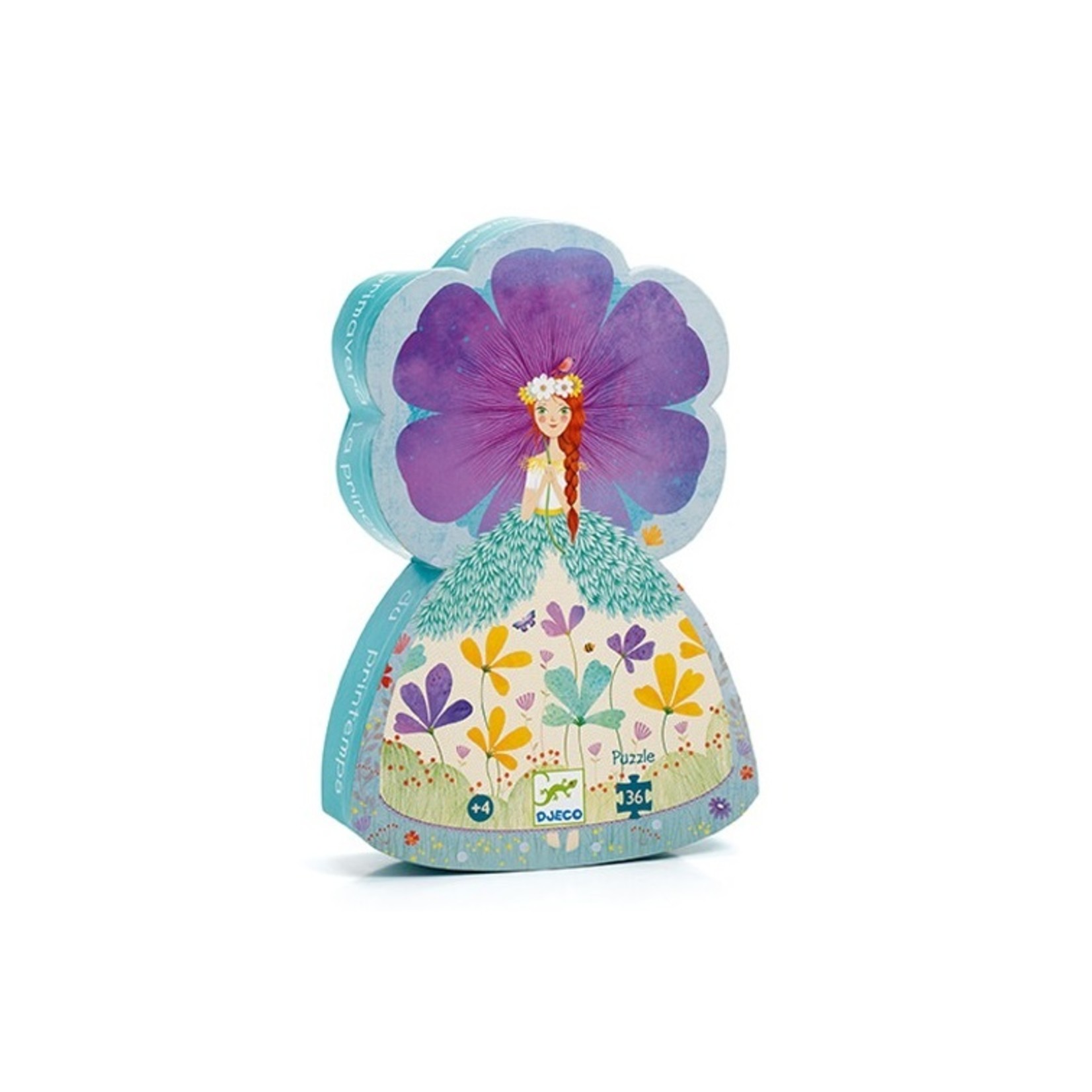 Djeco PZ36 - Puzzle silhouette - Princesse du printemps