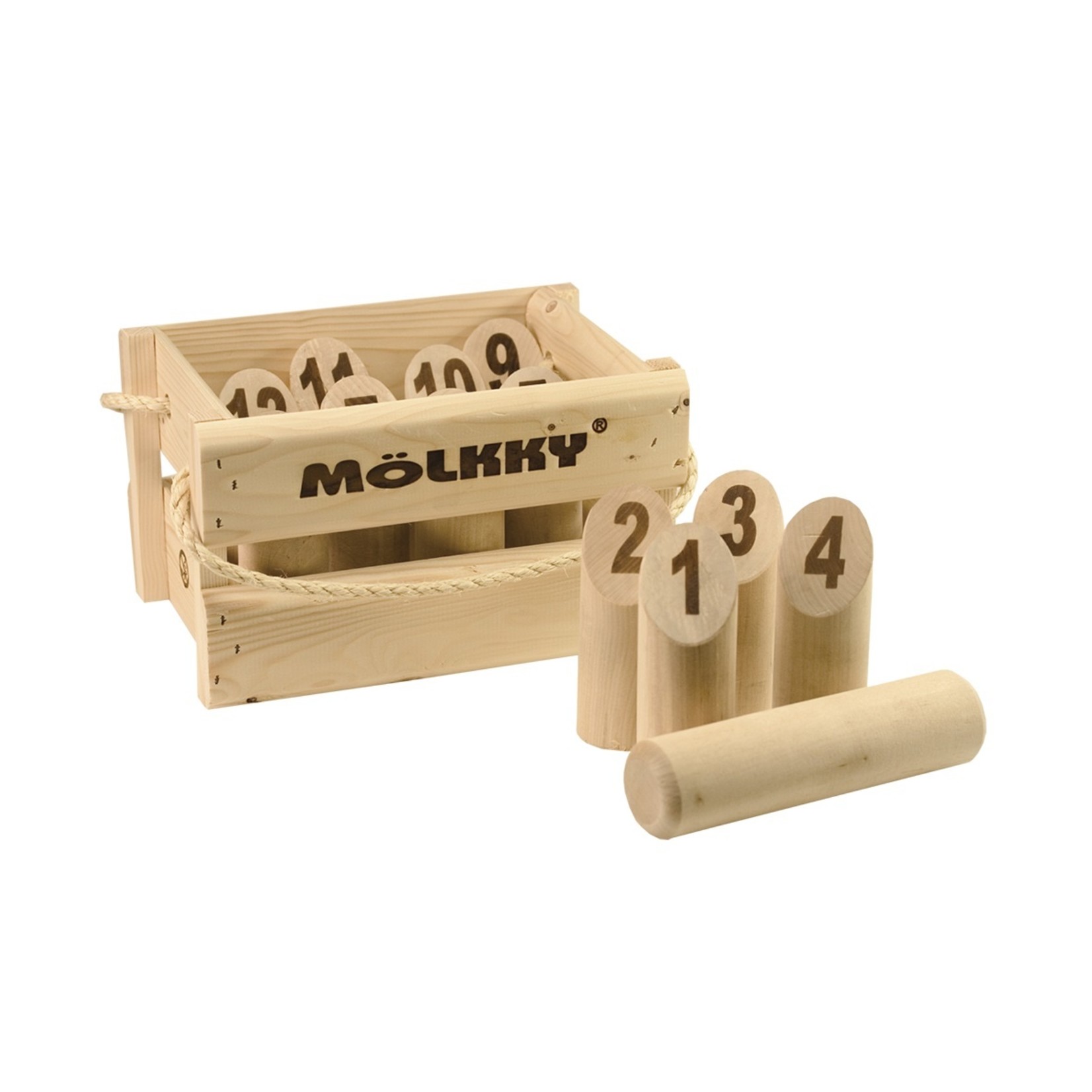 Tactic Molkky Wooden Crate (Multilingue)  ( Ramassage en magasin seulement )