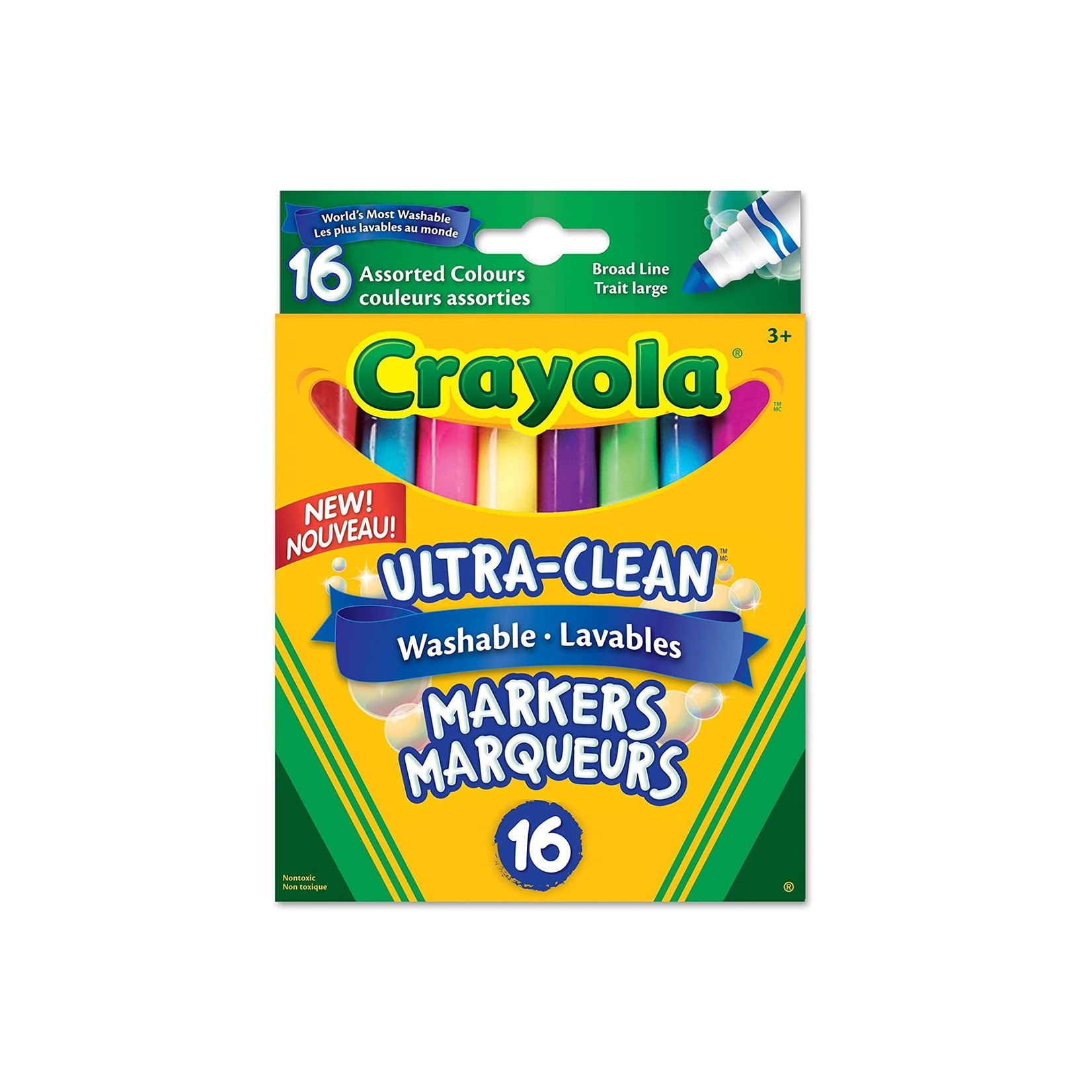 Crayola Ensemble de 16 marqueurs lavables