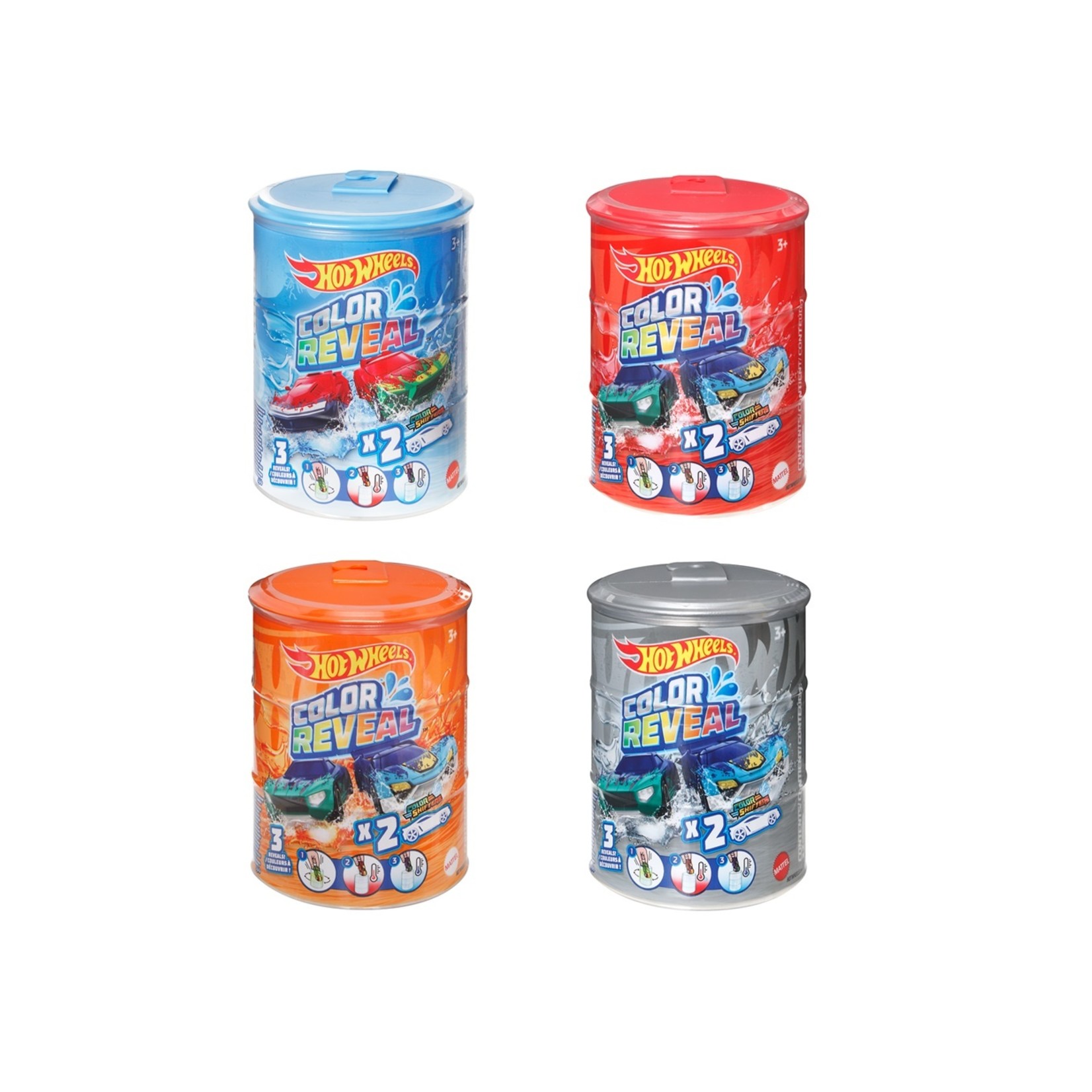 Mattel Games Hot Wheels Color Reveal - Deux voitures asst