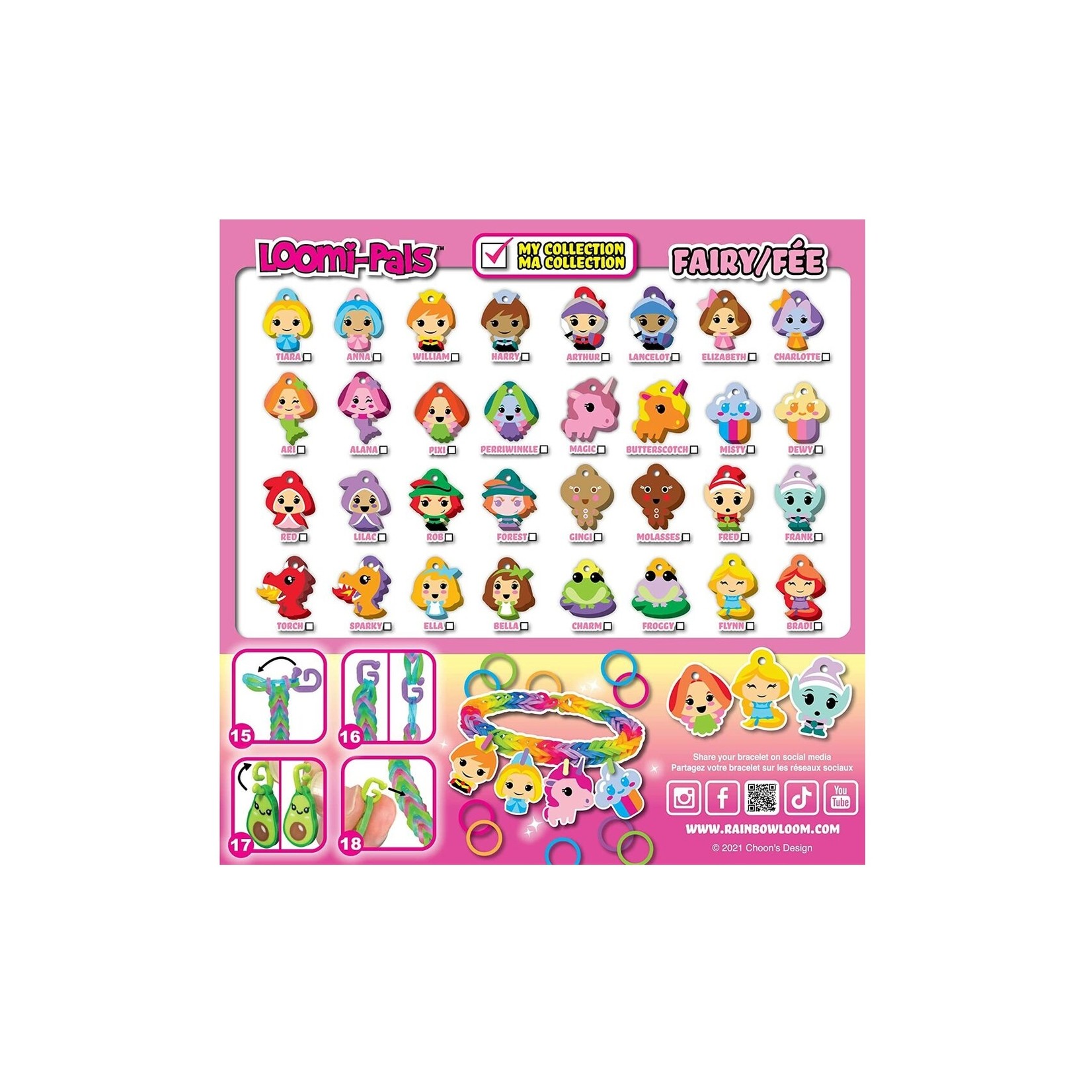 Rainbow Loom Rainbow Loom - Loomi-Pals - Fées (Multilingue)