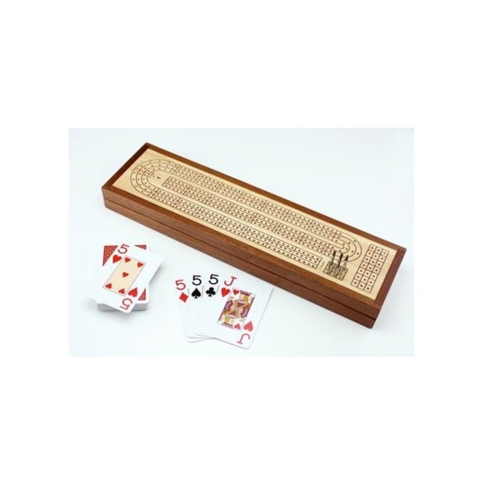 Mind Matters Jeu de crib en bois avec cartes Piatnik
