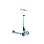 Globber Trottinette pliable Primo avec lumières Led - Bleue ciel