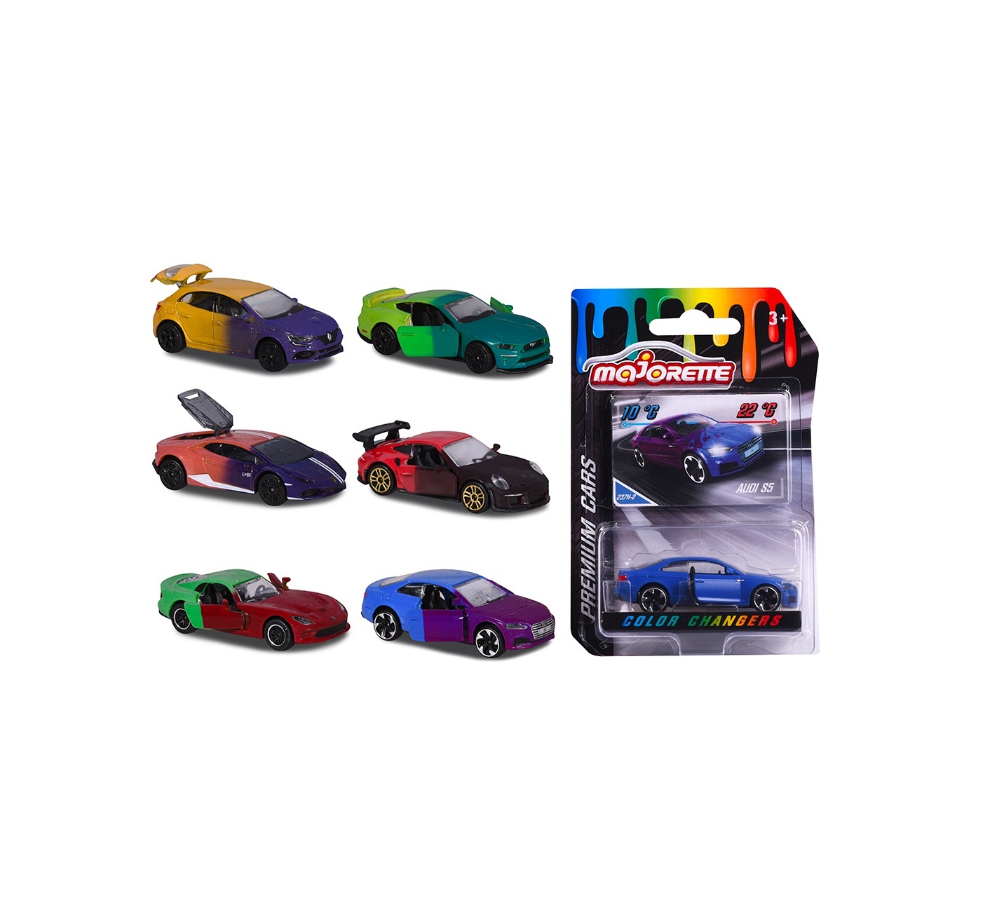 Circuit 24 Vintage Majorette Punch Racers - Voitures à Friction - Lot D'occasion