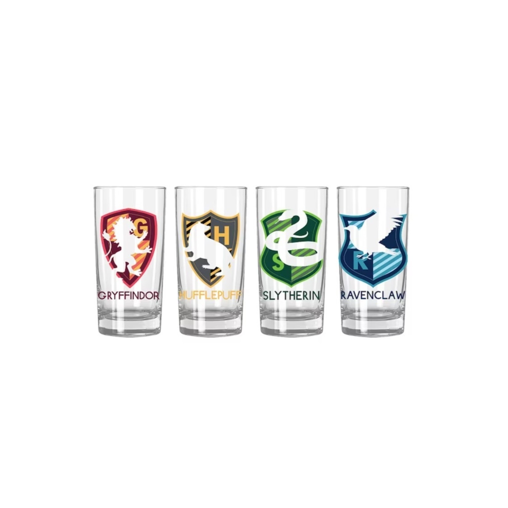 Silver Buffalo Harry Potter - Ensemble de 4 verres 4 familles 10 oz  ( Ramassage en magasin seulement )