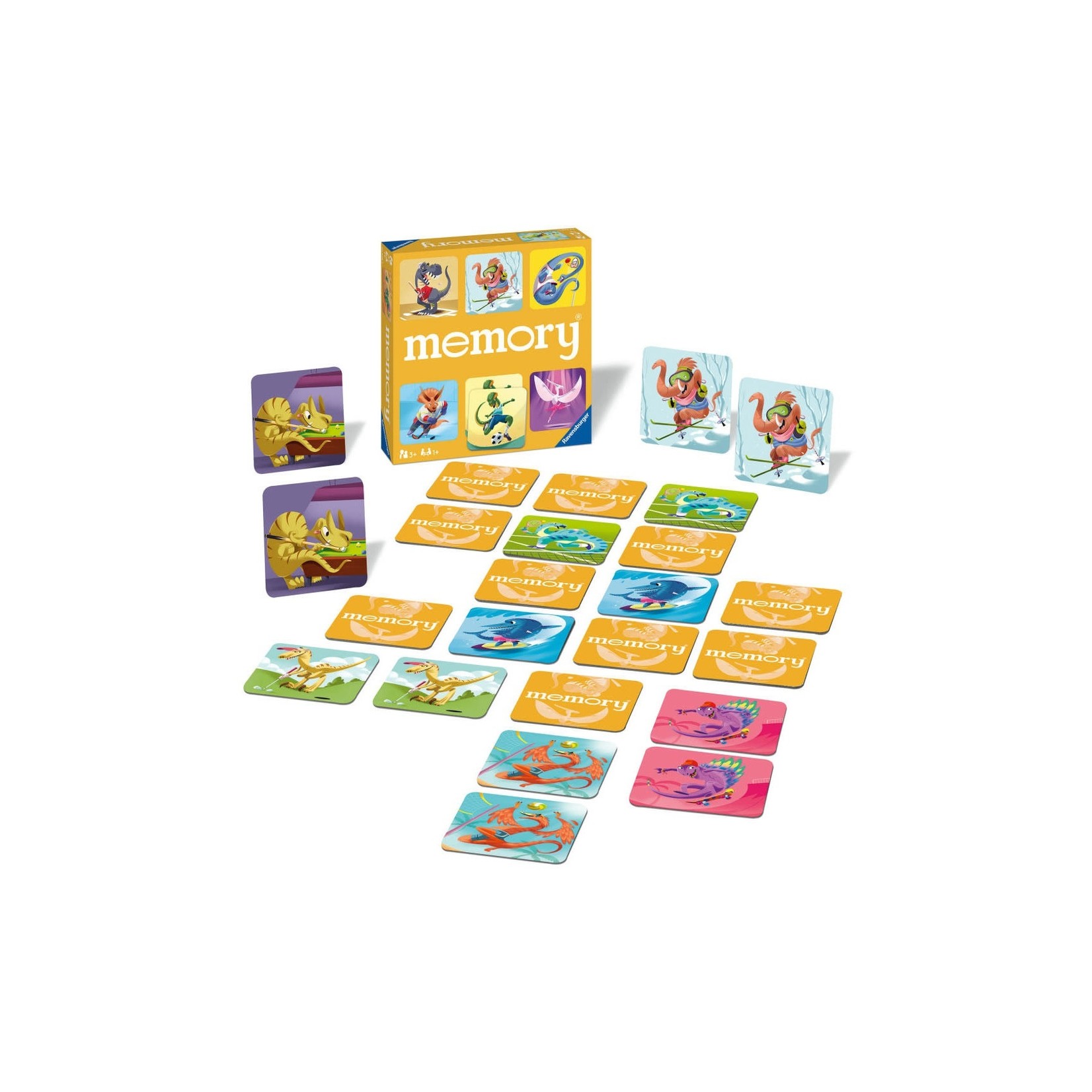 Ravensburger Jeu de mémoire - Sports de dinosaures