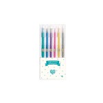 Djeco 6 crayons gel paillettes